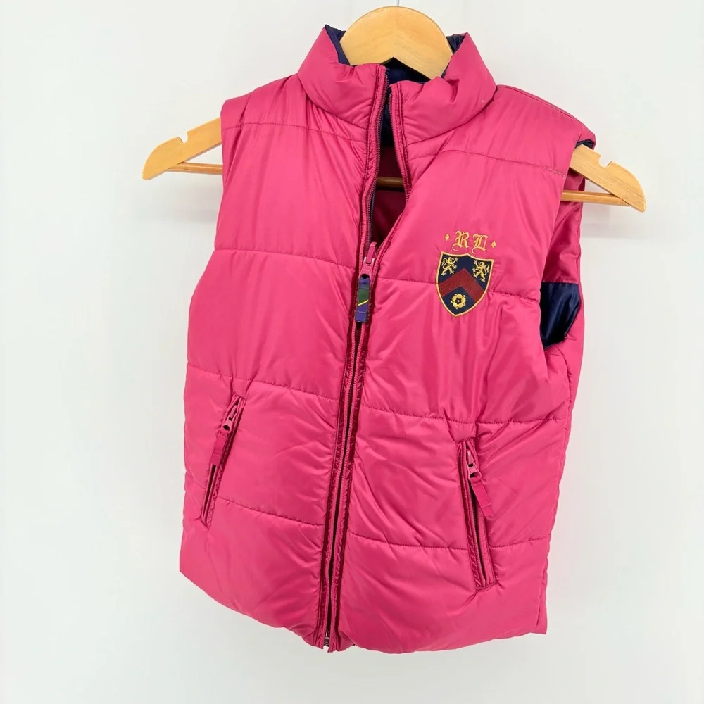 Ralph Lauren pink and blue down/waterfowl Puffer Vest